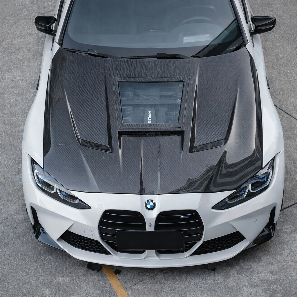 CMST Transparent Style Carbon Fiber (CFRP) Hood - BMW G8X M3/M4