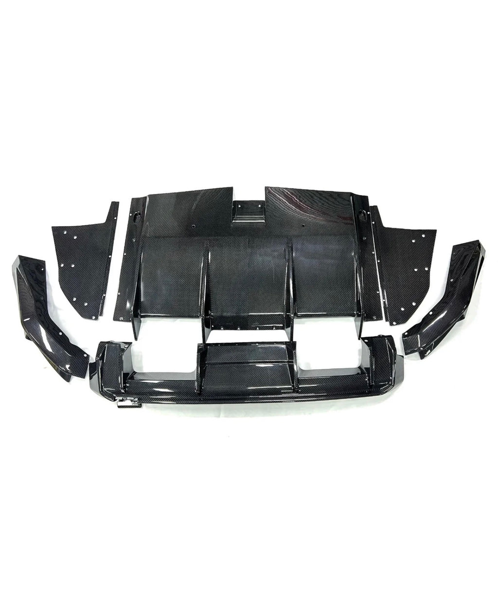 7 Piece Rear Carbon Fiber Diffuser - BMW G8X M3/M4