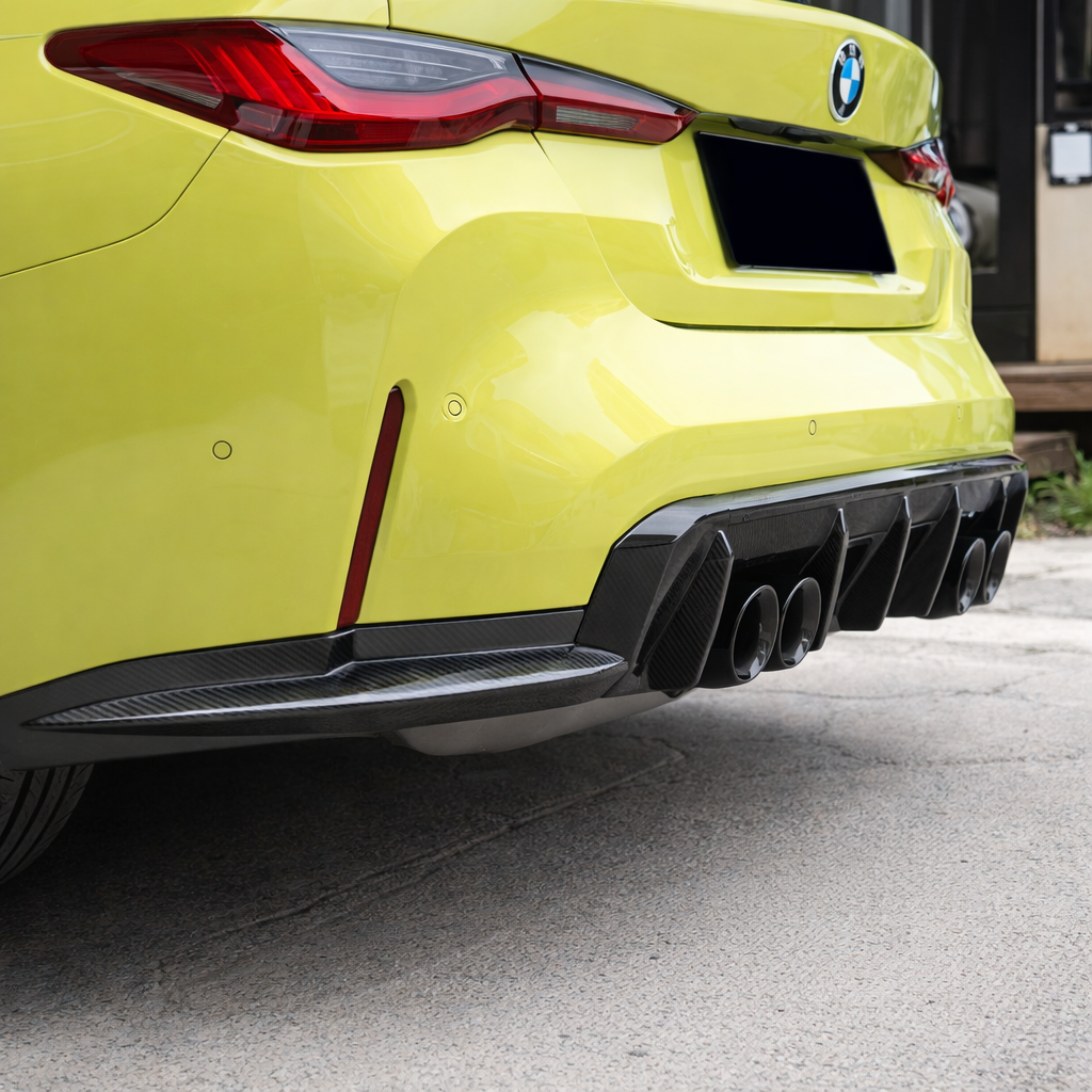 OEM Style Carbon Fiber Rear Canard Splitter - BMW G80 M3 & G82/G83 M4