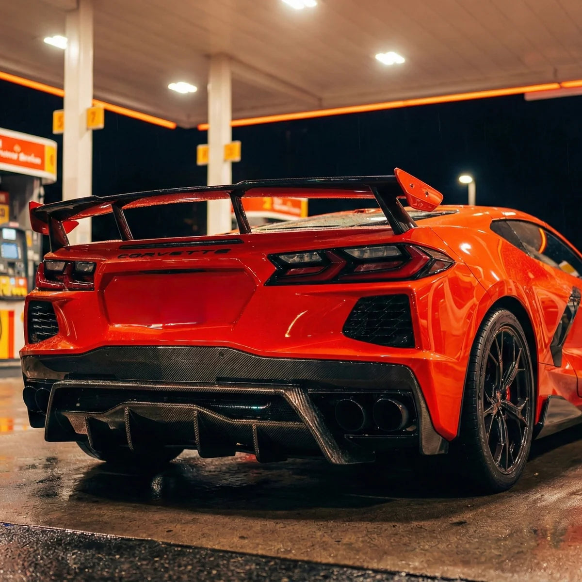 Pure Performance Race Diffuser Carbon Fiber For C8 Corvette Base / Z51 / E-ray